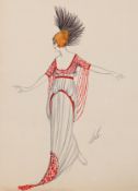 λ ERTÉ (FRENCH, 1892-1990), FASHION DESIGN, 1911