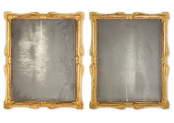 ‡ A PAIR OF VENETIAN CUT GLASS MIRRORS, 18TH CENTURY