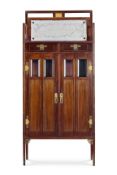 A GERMAN SECESSIONIST MAHOGANY CABINET, G.RITTER OF DRESDEN, CIRCA 1900