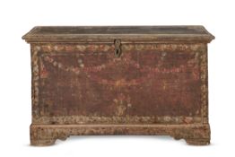 A POLYCHROME-PAINTED HARDWOOD CHEST, NORTH EUROPEAN, 19TH CENTURY