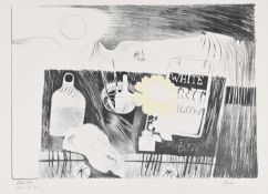λ MARY FEDDEN (BRITISH 1915-2012), ETCHING TABLE
