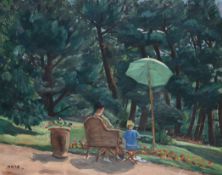 λ PAUL LUCIEN MAZE (FRENCH/BRITISH 1887-1979), MARGARET AND PAULINE AT ACHNACLOICH, OBAN