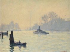 NARCISSE GIULBERT (FRENCH 1878-1942), LA SEINE AU PRÉ-AUX-LOUPS, EFFET DU MATIN