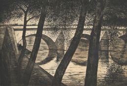 CHRISTOPHER RICHARD WYNNE NEVINSON (BRITISH 1889-1946), PONT ROYAL (BLACK 94)