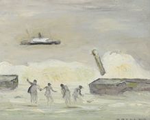λ CARLOS BOTELHO (PORTUGESE 1899-1982), FIGURES ON THE SHORE