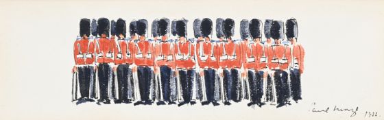 λ PAUL LUCIEN MAZE (FRENCH/BRITISH 1887-1979), SOLDIERS ON PARADE, 1932
