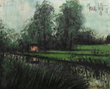 λ BERNARD BUFFET (FRENCH 1928-1999), RIVIÈRE DANS LA CAMPAGNE