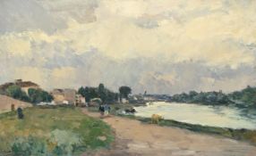 ALBERT LEBOURG (FRENCH 1849–1928), LA SEINE A COURBEVOIE