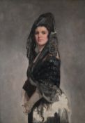 λ SIR GERALD FESTUS KELLY (BRITISH 1879-1972), PORTRAIT OF REGINA, COUNTESS OF LISBURNE
