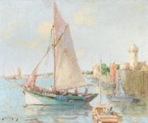 WILLIAM LEE HANKEY (BRITISH 1869-1952), LEAVING HARBOUR, HONFLEUR