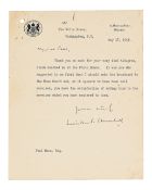 CHURCHILL, Sir Winston (1874-1965), typed letter, signed (Winston S.Churchill)