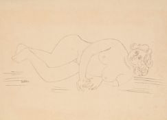 JANKEL ADLER (POLISH 1895-1949), RECLINING NUDE