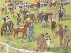λ PAUL LUCIEN MAZE (FRENCH/BRITISH 1887-1979), THE PADDOCK, GOODWOOD