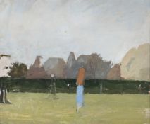 λ EUAN UGLOW (BRITISH 1932-2000), FIGURES IN A PARK