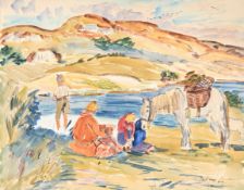 λ PAUL LUCIEN MAZE (FRENCH/BRITISH 1887-1979), HIGHLAND PICNIC, BLACK LOCHS, ARGYLLSHIRE