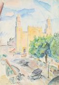 λ LEON UNDERWOOD (BRITISH 1890-1975), TOWN SQUARE, MEXICO