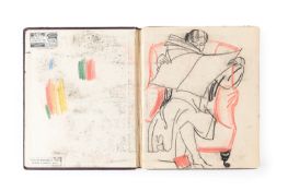 λ DAME LAURA KNIGHT (BRITISH 1877-1970), A SKETCHBOOK WITH FIGURE STUDIES