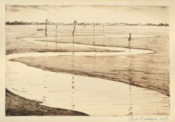 CHRISTOPHER RICHARD WYNNE NEVINSON (BRITISH 1889-1946), THE SILVER ESTUARY, RYE (BLACK 50)