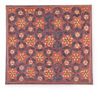 A SILK EMBROIDERED SUZANI PANEL
