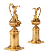 A PAIR OF LOUIS XVI ORMOLU FLAGONS, CIRCA 1780