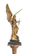 JULES FÉLIX COUTAN (1848-1939), A LARGE GILT BRONZE FIGURE OF PAIX, LATE 19TH OR EARLY 20TH CENTURY