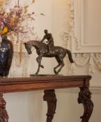 AFTER ISIDORE JULES BONHEUR, A LARGE EQUESTRIAN BRONZE 'LE GRAND JOCKEY', LATE 20TH CENTURY