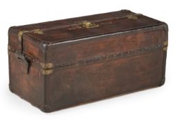 A NATURAL COWHIDE LEATHER 'IDEAL' TRUNK, BY LOUIS VUITTON, CIRCA 1894