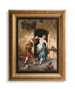 AFTER GIUSEPPE GUZZARDI, A LARGE MOSAIC PICTURE PLAQUE 'LOTTA IMPARRI', EARLY 20TH CENTURY
