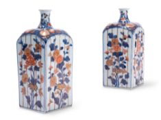 A PAIR OF JAPANESE PORCELAIN SAKI BOTTLES, EDO PERIOD, LATE 17TH CENTURY