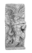 A LARGE PLASTER CAST OF A FRIEZE SECTION FROM THE PERGAMON ALTAR DEPICTING ALKYONEUS, CIRCA 1900 AND