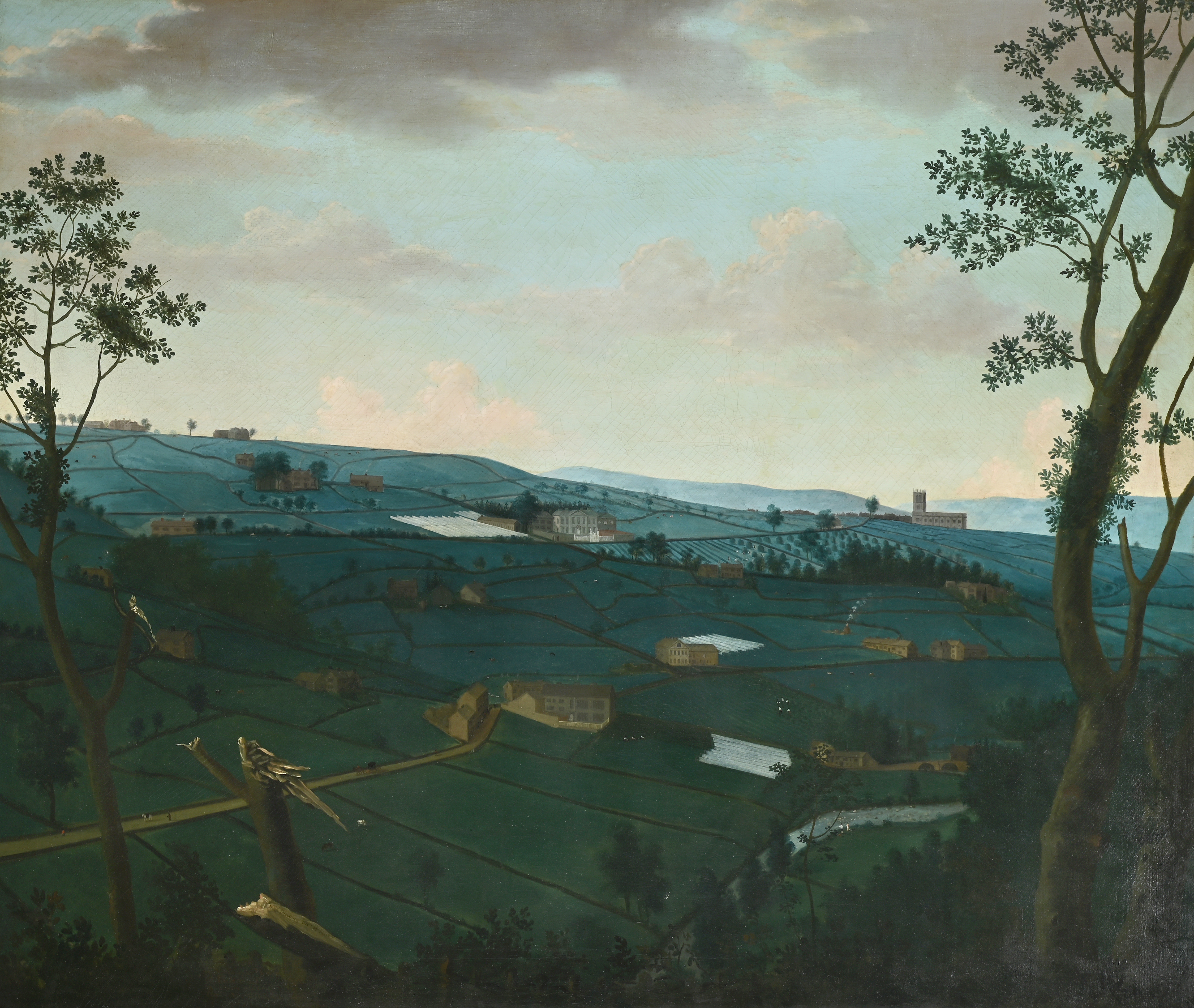 NATHAN THÉODORE FIELDING (BRITISH 1747-1819), AN EVENING VIEW OF FIELD HOUSE