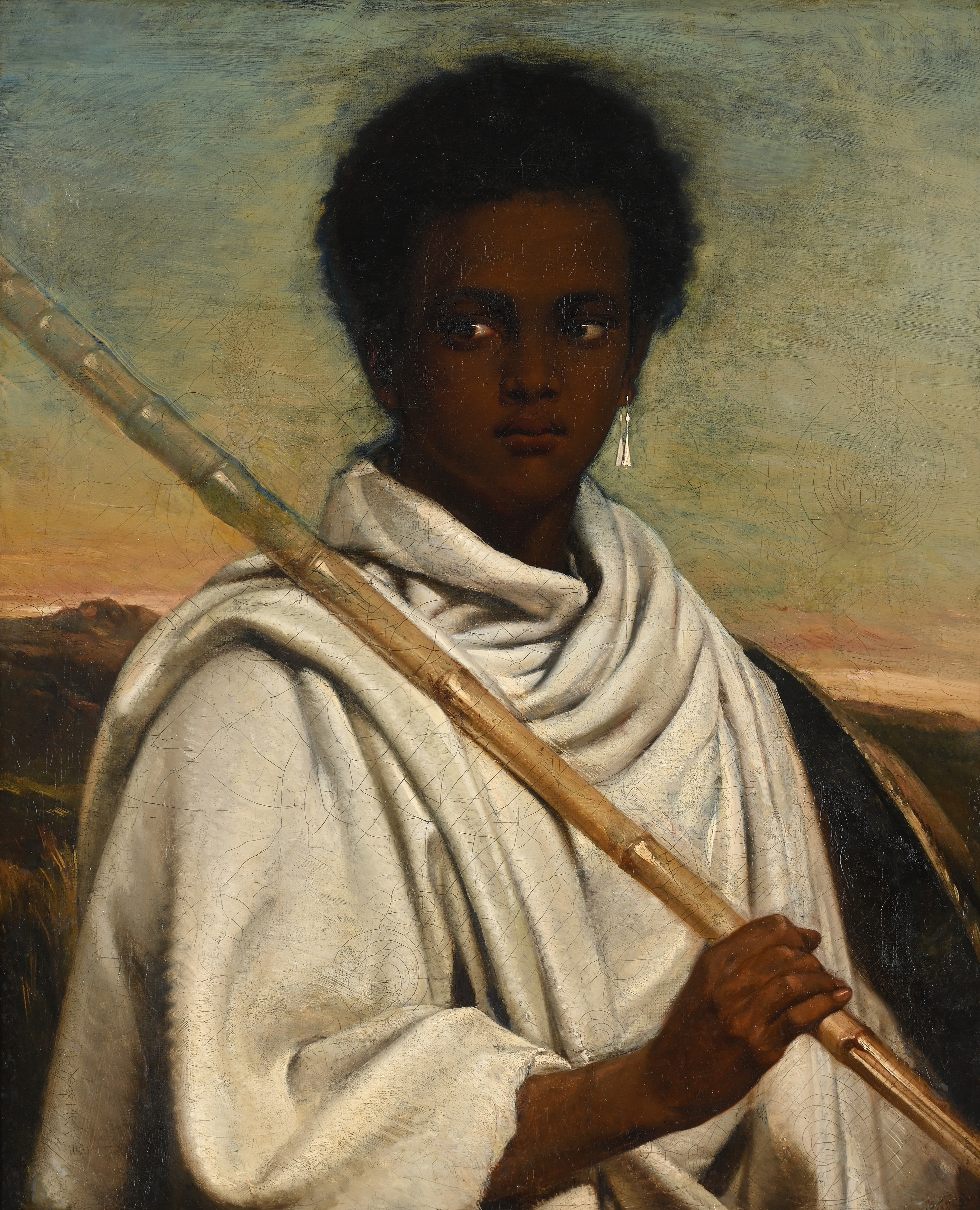 ‡ FRENCH SCHOOL (19TH CENTURY), AFRICAN SOLDIER IN WHITE