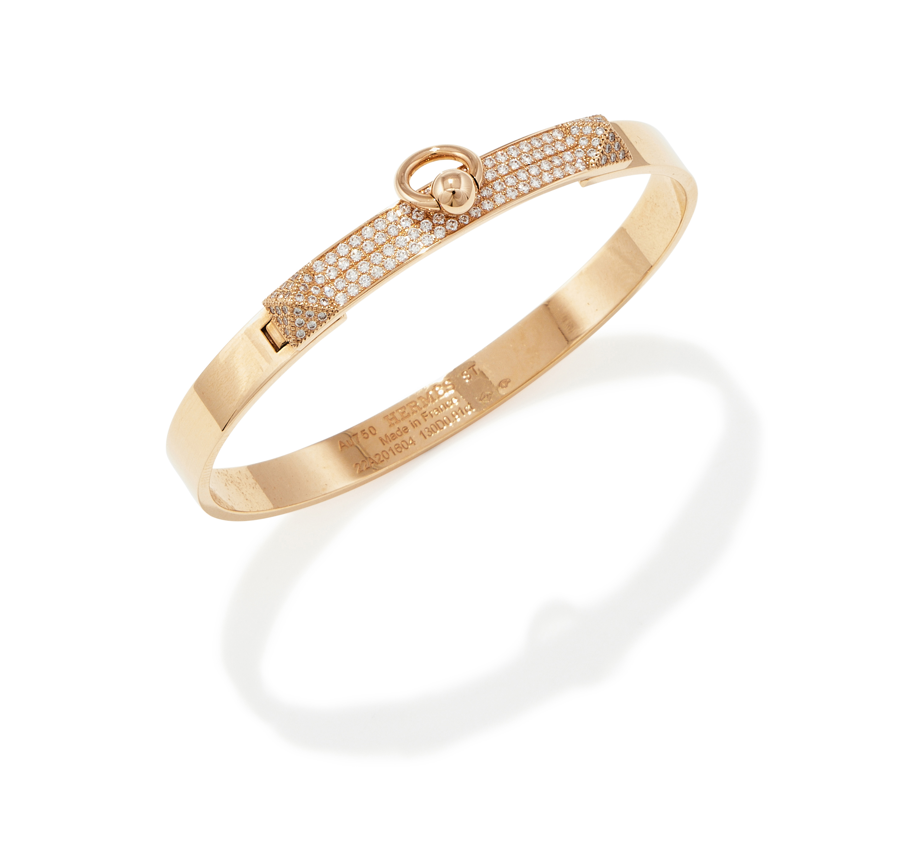 HERMÈS, A DIAMOND 'COLLIER DE CHIEN' BANGLE