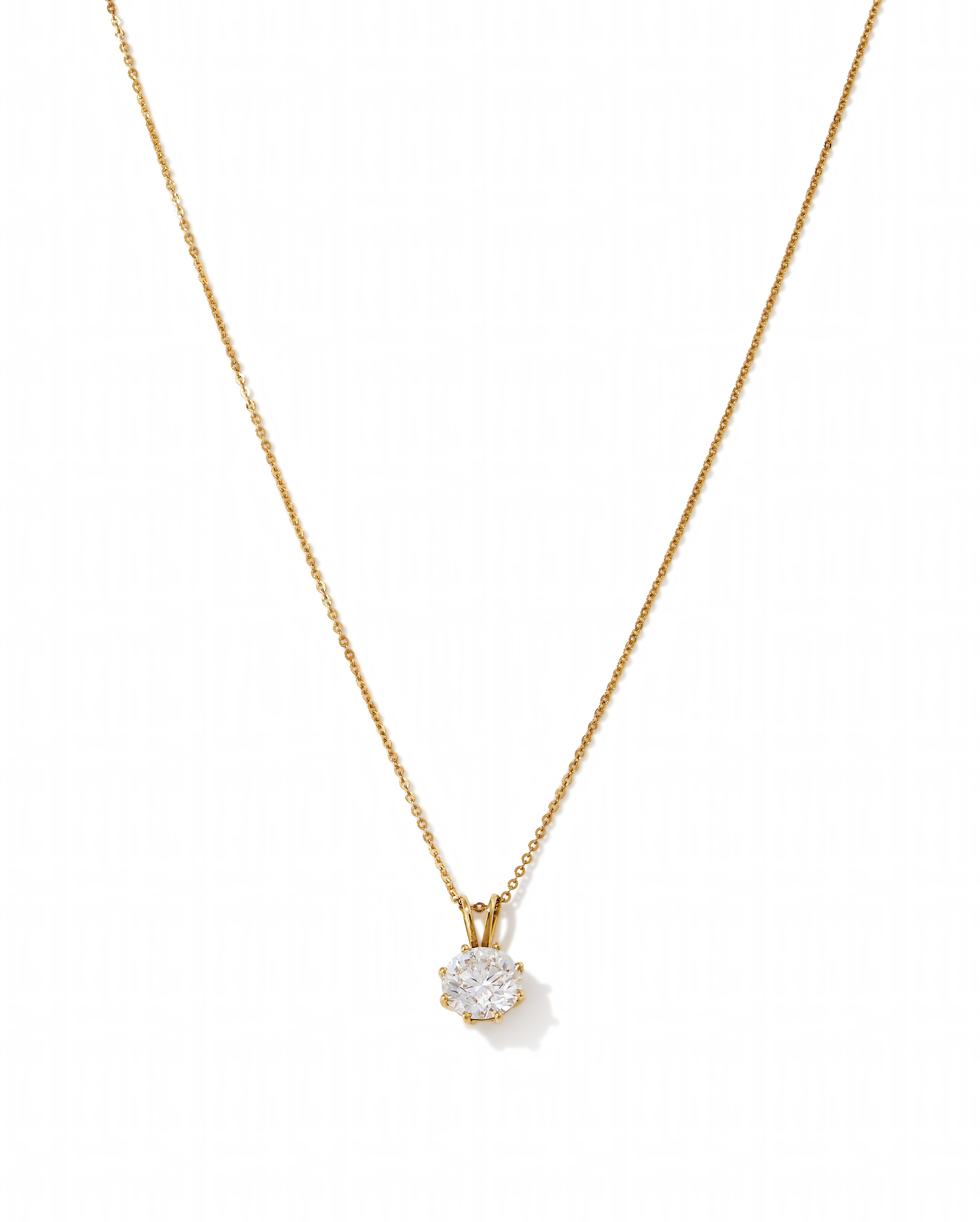 A DIAMOND SINGLE STONE PENDANT