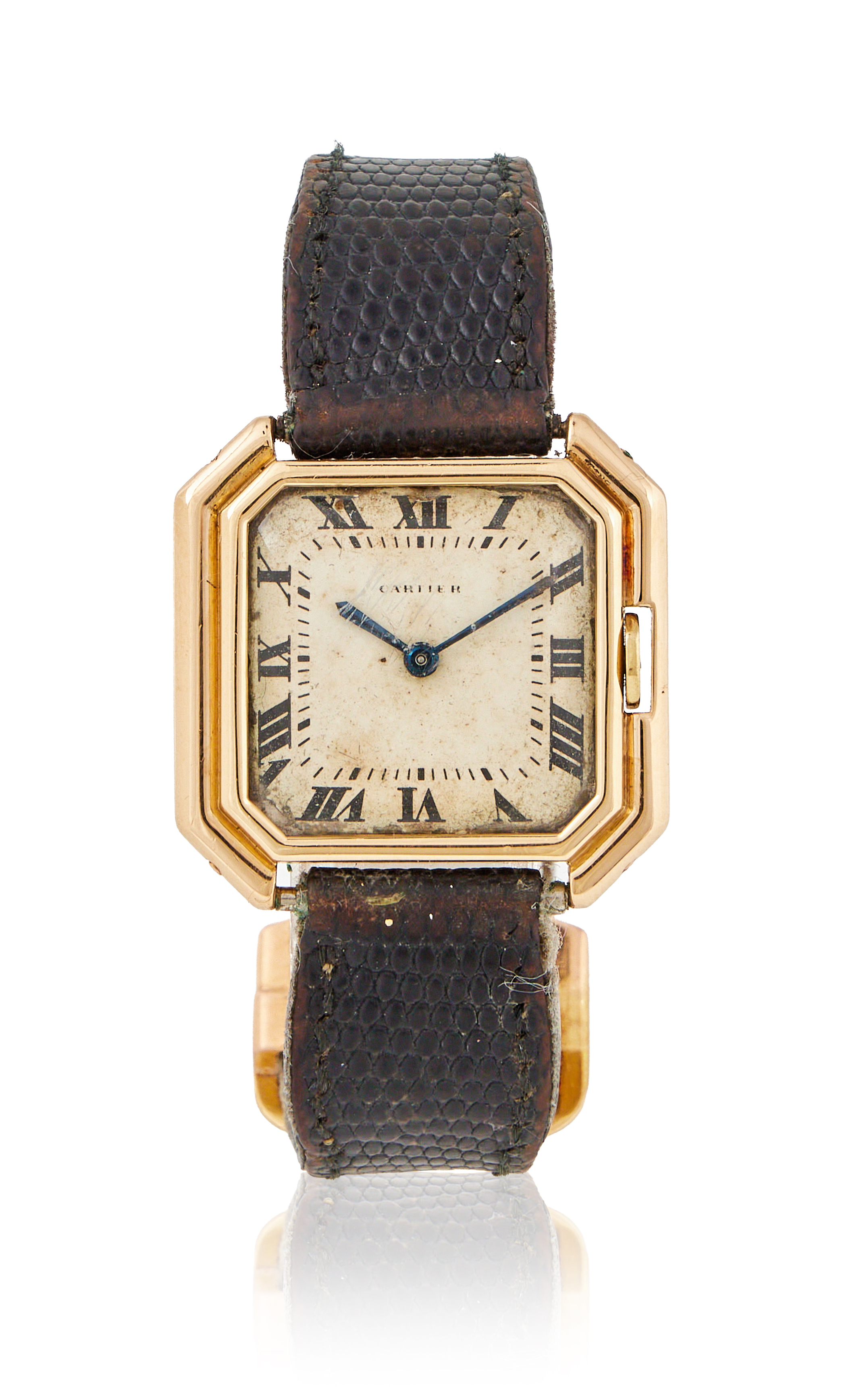 CARTIER, CEINTURE, AN 18 CARAT GOLD WRISTWATCH