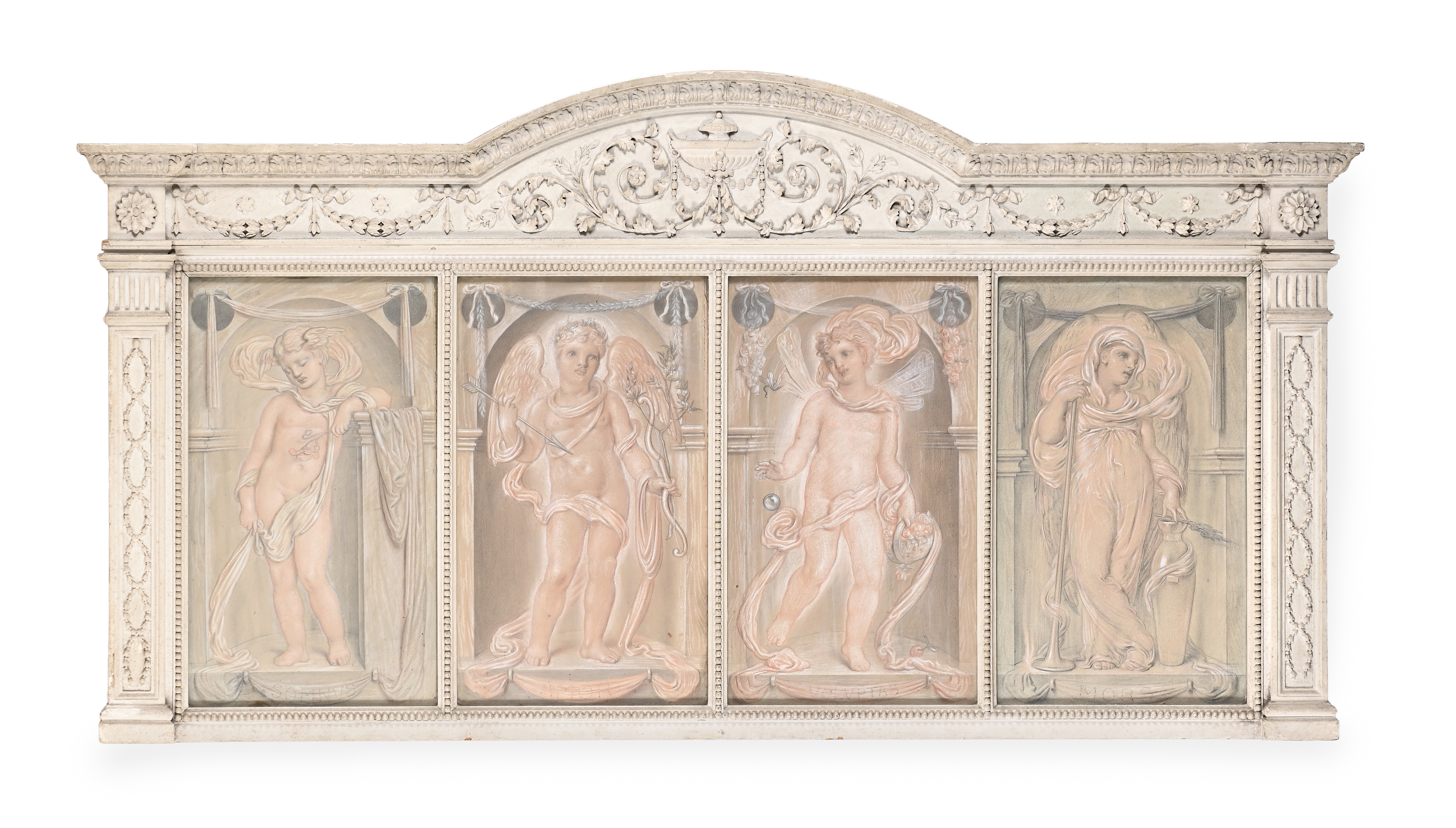 SIMEON SOLOMON (BRITISH 1840-1905), SOMNUS; AMOR, VOLUPTAS; AND MORS