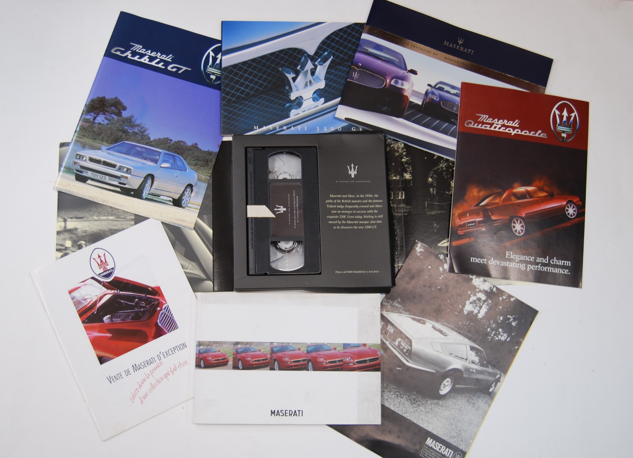 A Mixed Lot of Maserati Brochures and Other Literature A mixed lot