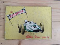 The Cooper Golden Years 1959 - 1960: Signed by Jack Brabham & Bruce Mclaren.  Promotional booklet
