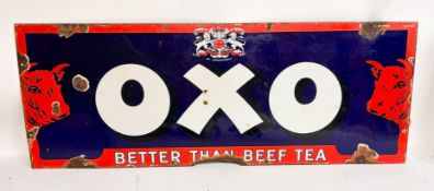 An Original Enamel 'OXO Better than Beef Tea' Sign An original enamel 'OXO Better than Beef Tea'