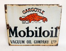 An Original Enamel Mobiloil Vacuum Oil Company Sign An original enamel Mobiloil Vacuum Oil Company