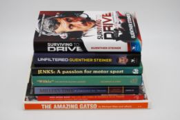 c.30 Motorsport Titles Seven Motoring Racing Biographies and Autobiographies To include: 'The