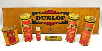 A Mixed lot of 7 items of 'Dunlop Tyres' Puncture repair apparatus. A Mixed lot of 7 items of '