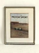 A Framed Copy of MotorSport from November 1960 Signed by Jack Brabham A copy of MotorSport 1960