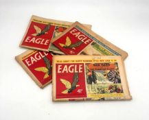 Four 1950s Eagle Comic Books Volume 6, Number 29 (22 July 1955) Volume 9, Number 46 (15 November