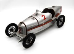 A tin-plate clockwork Alfa Romeo P2 by CIJ (Compagnie Industrielle du Jouets) Ranking among the best
