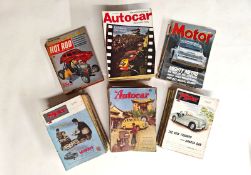 Over 80 Copies of The Autocar, The Motor and Hot Rod Magazines, 1940s to 1980s A mixed lot of over