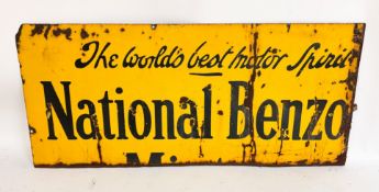 A Rare, Original 'National Benzol' Enamel Sign A rarely seen original 'National Benzol - The world's