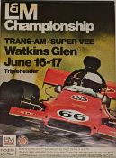 A Mixed Lot of Eight Motorsports Posters Eight mixed motorsport posters to include Maserati Sports