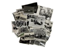 A fascinating lot of monochrome images of Lotus cars in Competition 1950s to 1990s Images include