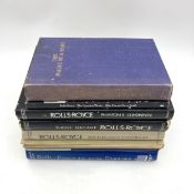 Sixteen books pertaining to Rolls-Royce Motorcars 'The Magic of a Name' by Peter Pugh. Three Volumes